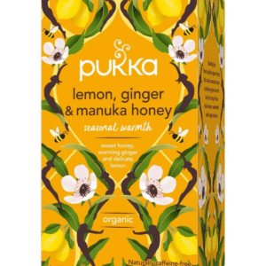 skøn velsmagende te fra Pukka - lemon ginger manuka honey